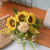 Ropa Adornada con Estrellas Flores Artificiales Hechas a Mano Diseño para el Hogar Ramo de Boda Decoración de Pared Flores Decorativas de Rosa Cf01587