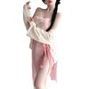 Binglioguo Estilo Nacional Sexy Conjunto de Faja Íntima Sexy Tentación Estilo Antiguo Perspectiva Pasión Estilo Antiguo Dinastía Han Tentación