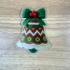 Navidad Transfronteriza Más Vendido Campana de Crochet Acrílico 2D Colgante Decoración de Coche Regalo Festivo Adorno para Árbol de Navidad