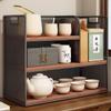 Estante de almacenamiento para juegos de té, estante de escritorio Bogu, mesa de té pequeña, gabinete de té, mesa de té, estante para té, estante para tazas de té, estante de exhibición