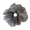 Scrunchie de Tecido com Estampa de Leopardo Oversized Estilo Coreano para Mulheres, Elástico de Cabelo Estilo Preguiçoso, Acessório de Cabelo de Luxo para Meninas