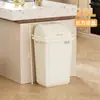 Papelera Cuadrada Comercial para Oficina, Cubo de Basura de Gran Capacidad para Cocina del Hogar, Contenedor de Residuos Sanitarios sin Tapa