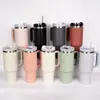 Amazon Cross-Border 40oz Segunda Geração Copo de Gelo com Canudo e Alça para Carro Copo Térmico Portátil para Carro Aço Inoxidável 304