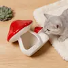 Exportar Nido Cerámico Universal Personalizado Pintado a Mano de Hongo para Mascota Hamster Oso Dorado Casa de Enfriamiento Nido de Enfriamiento Nido para Dormir