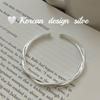 Pulsera de plata de ley 925 con diseño de celebridad de Internet, estilo coreano, estilo Ins, estilo simple, estilo nicho, de alta gama para mujer.