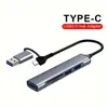 Para notebook computador expansor dock tipo-c expansor HUB hub usb3.0 estação de acoplamento cinco em um