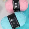 Hilo de Algodón de Leche de 4 Hebras para Bebé para Tejer Bufanda a Mano, Ovillo de Hilo Medio Grueso, Manta, Hilo para Crochet DIY, Kit de Materiales para Tejer Hecho a Mano