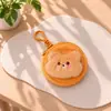 Lindo Parchabou Mini Mochila Escolar Pequeña Monedero Bolsa de Almacenamiento de Auriculares Llavero de Pareja Mochila Escolar Colgante de Peluche