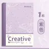 Caderno fino B5 com estampa de bolinhas e tinta salpicada, Caderno A5 de folhas soltas, Diário estilo americano, Caderno para preparação de exames, Caderno pautado para anotações