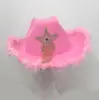 Ponto Quente Cola de Fusão Resina Diamante Estrela de Cinco Pontas Estrela de Cinco Pontas de Cowboy Ocidental Franja Diamante Cor Pura Pena Chapéu de Cowboy