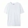 180G En Stock Algodón Puro Talla Europea Cuello Redondo Manga Corta Estampado Personalizado Logo Empresa Transfronteriza Camiseta Publicitaria de Trabajo Unisex