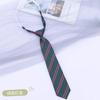Pequeños accesorios para camisa de mujer sin corbata estilo jk/dk universitario retro a rayas marrón moda casual
