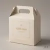 Cajas de regalo vacías de alta gama con impresión personalizada, cajas de cartón corrugado, cajas de mano con tapa de dos aguas, venta directa del fabricante, en stock
