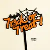 Decoración de Pastel de Halloween Arcilla Suave Figura Linda de Fantasma Ojos Chistosos Perlas de Azúcar Velas de Halloween Toppers Inserts