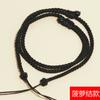 Lanyard Tianzhu semi-acabado, gargantilha horizontal, corda de colar tecida à mão para homens e mulheres, joia, corda com pingente de jade