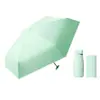 Paraguas de Tarjeta con 40% de Descuento Mini Portátil Negro Recubierto Sombrilla de Bolsillo Protección UV 40% de Descuento Sombrilla Solar