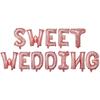 DULCE BODA DULCE BODA traje de película de aluminio transfronterizo globo de película de aluminio con letras de 16 pulgadas exclusivo transfronterizo