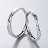 Anillo de Pareja de Plata de Ley 384 para Hombres y Mujeres Diseño Original de Nicho Anillo de Pareja Retro Simple