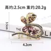 Pinza para el pelo de mariposa de cristal coreana para mujer, accesorio elegante y con clase para el lateral, la parte posterior de la cabeza o la coleta