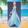 Toalla de Playa de Microfibra Impresa Absorbente Toalla de Baño para Nadar Estilo Princesa Toalla de Playa para Niños Toalla de Baño