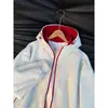 E aí, moletom cardigã bloco de cores feliz para pessoas mais cheinhas, novo estilo primavera/outono, jaqueta casual e folgada estilo americano para casais