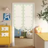 Cortina de Puerta Color Crema, Cortina Divisoria, Media Cortina para Dormitorio, Cortina Decorativa sin Taladro, Cortina de Privacidad para Entrada de Baño