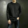 Camiseta de manga larga para hombre con estampado, estilo deportivo casual, moderna para adolescentes, camiseta básica de cuello redondo para todas las estaciones, top de camiseta de manga larga