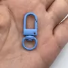 Fivela de Camarão em Liga de Zinco com Pintura Colorida Assada Fivela Pequena de Porta de 3 Pontos Fivela para Pendurar Bonecas Acessórios para Joias DIY Chaveiros Em Estoque
