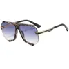 Gafas de Sol para Mujer Estilo Nuevo Transfronterizas Tendencia Estilo Europeo y Americano Montura Media Poligonales Moda Gafas de Sol M6281