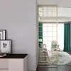 Pantalla de Acero Inoxidable de Lujo Ligero, Partición de Sala de Estar Estilo Nuevo Chino, Celosía Floral Simple Calada para Bloquear el Recibidor, Celosía Decorativa