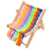 Adorno de Silla de Playa Arcoíris, Soporte para Teléfono de Tumbona, Kit de Materiales para el Día de la Madre, Regalo Creativo Hecho a Mano DIY para la Temporada de Regreso a Clases