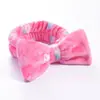 Faixa de Cabelo Veludo Coral Estampa Leopardo Bolinhas Laço Europeia e Americana Transfronteiriça Faixa para Lavar o Rosto Faixa para Maquiagem Esportiva Acessórios de Cabelo
