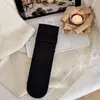 Meias femininas estilo Miu, meias caneladas de cor sólida estilo coreano na altura da panturrilha, novas meias versáteis empilháveis de outono, meias longas sem costura absorventes de suor