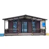 Exportación transfronteriza de casas prefabricadas móviles de contenedores expandibles plegables de doble ala, a prueba de fuego certificado por el fabricante 1332 cm gris tres en uno