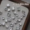 Diamantes Apilados de Circonita Premium, Diamantes Deslumbrantes para Uñas Artísticas, Bolas de Diamantes Apilados Transparentes Blancas Hechas a Mano, Decoraciones para Uñas Grandes Cuadradas de Huevo de Paloma Azúcar de Hielo