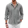 Camisa floral de moda estilo europeo y americano, camisa de manga larga a rayas para hombre, casual, elegante, holgada, retro americano, top de comercio exterior