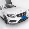 Clase C W205 Modelo Deportivo Mercedes-Benz con Etapa Temprana a C43 Labio Frontal, Pala Frontal, Spoiler, Kit de Contorno de Mentón 15-18