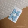 Grampo de Cabelo Doce e Elegante para Meninas Estudantes, Presilha Pequena de Laço Franzido Azul Claro, Presilha Lateral, Presilha para Franja