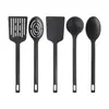 Utensilios de Cocina de Nylon al por Mayor en Stock, Juego de 5 Piezas de Utensilios de Cocina Integrados Protectores de Ollas, Espátulas de Nylon Resistentes a Altas Temperaturas