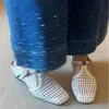 Primer Encuentro Moda de Temporada Huecas Transpirables Interiores que Aumentan la Altura Versátiles Camelia Correa en T Punta Cerrada Pantuflas de Exterior