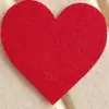 Tela No Tejida Engrosada de 2 mm Hojas de Fieltro Corazón Corazón de Melocotón Colorido Tela No Tejida Adornos DIY Hechos a Mano Accesorios Decorativos Venta al por Mayor