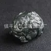Adorno de Mano de Pixiu de Jade de Hotan, Xinjiang, Pieza de Mano de Concha de Tortuga Dragón de Jade Verde Fino, Suministro para Transmisión en Vivo