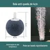 Pedra de Bolha para Aquário de 4CM Bomba de Oxigênio Esférica para Aquário Cabeça de Areia Acessórios da Bomba de Oxigênio Cabeça de Gás de Metal Pedra de Aeração