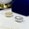 Novo Anel Aberto Ajustável de Luxo Leve para Mulheres com Pérolas de Água Doce e Estilo Palaciano Brilhante Anel de Prata Esterlina S925
