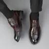 Zapatos de Piel para Hombre, Vestimenta Formal de Negocios, Patrón Tallado Brogue, Zapatos de Oficina Estilo Británico, Zapatos Casuales para Hombre, Piel de Vaca de Primera Capa