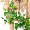 Enredadera Parthenocissus Uva Hoja de Vid Verde Pegada con Goma Decoración de Vid Falsa para Enrollar Tubería Enredadera Verde Plantas Verdes Plantas de Hojas Verdes