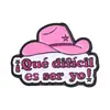 Broche Español de Dibujos Animados Creativo y Único, Insignia de Accesorio Metálico de Perro con Sombrero de Vaquero para Niña Linda para el Mercado Transfronterizo Europeo y Americano