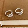Estilo Coreano Simple y Exquisito Versátil para el Día a Día Lujo Ligero Gama Alta Doble Capa Brazaletes para Oreja de Moda Diseño de Nicho Joyería para Orejas para Mujeres