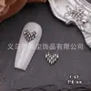 Joias para Nail Art Estilo Dark Retrô Corvo Coração Cruz Caveira Anjo dos Desejos Acessórios para Unhas Coração de Prata Antiga