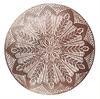 Selección estricta Estilo europeo lujo ligero dorado hueco Individual de PVC para mesa de centro Individual occidental Individual para vajilla con forma redonda